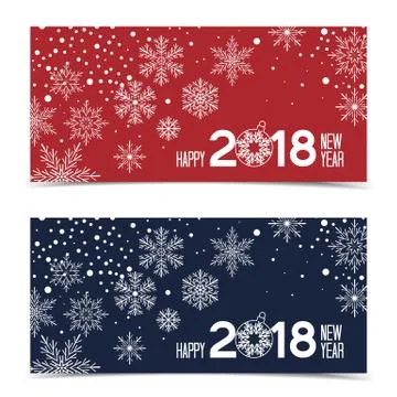 New Year 2018 Stock Illustration