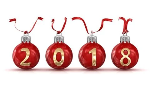 New year 2018 Stock Illustration