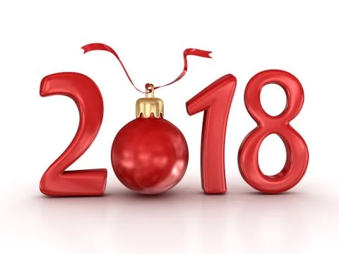 New year 2018 Stock Illustration