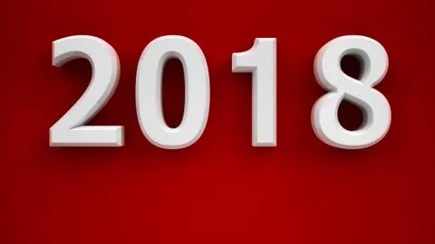 New year 2018 Stock Illustration