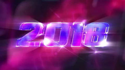 New Year 2018 Loopable Background Stock Footage 79825205