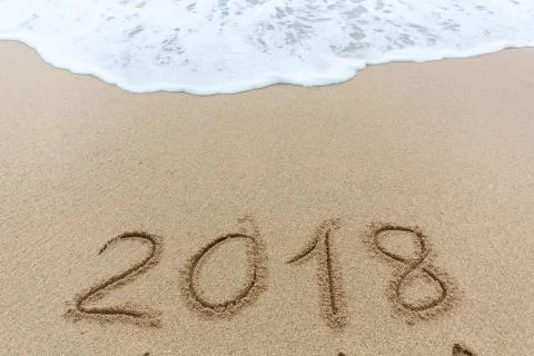 New year 2018 Foto stock