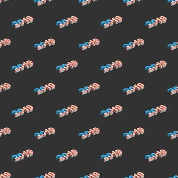 New Year 2018 seamless background Stock Illustration