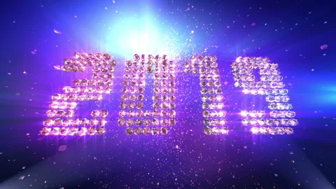 New Year 2019 Animation background Stock Footage 94591698