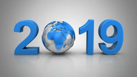 New Year 2019 Stock Footage 96632241