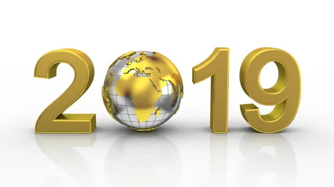 New Year 2019 Stock Footage 96694861