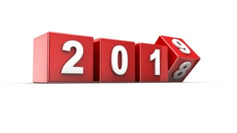 New year 2019 Stock Illustration