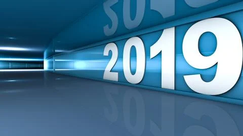 New year 2019 Stock Illustration