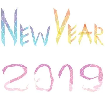 New year 2019 Stock Illustration