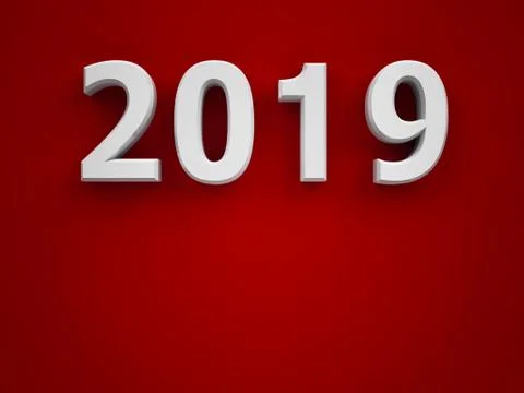 New year 2019 Stock Illustration