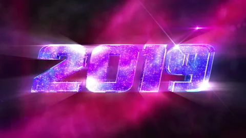 New Year 2019 Loopable Background Stock-Footage 94988908