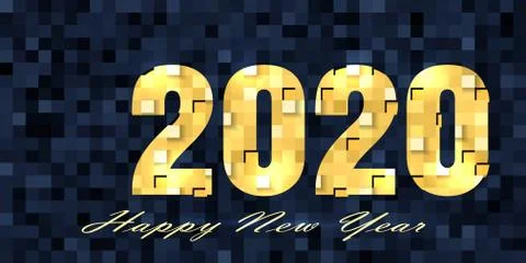 New Year 2020 background Stock Illustration