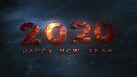 New Year 2020 Countdown Animation Stock Footage 118699334