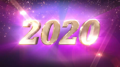 New Year 2020 countdown animation Stock Footage 118771268