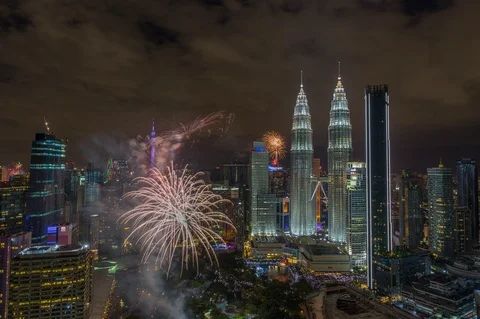New Year 2020 Firework Stock Footage 122211489