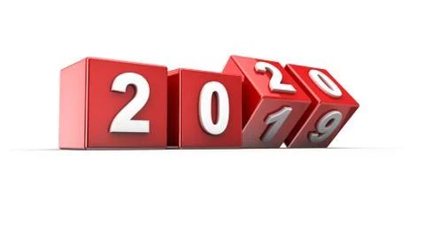 New year 2020 Stock Illustration