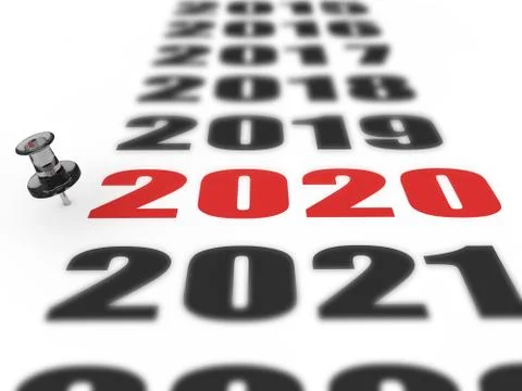 New year 2020 Stock Illustration