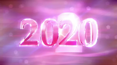 New Year 2020 Loopable background Video stock 118698777