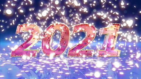 New Year 2021 Animation Video stock 141456776