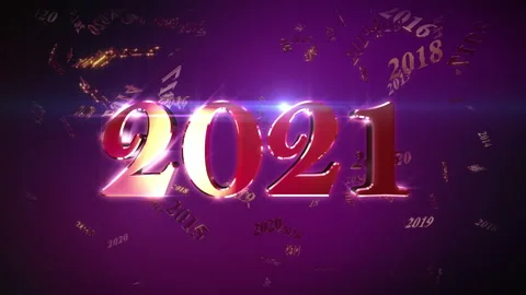 New Year 2021 Animation Loopable Background Vidéo 141541352