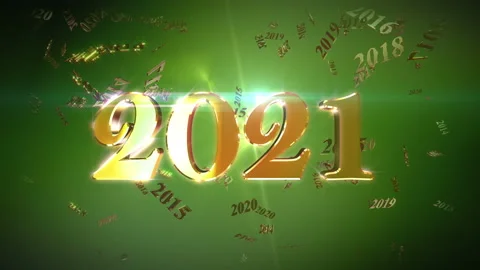 New Year 2021 Animation Loopable Background Stock Footage 141542165