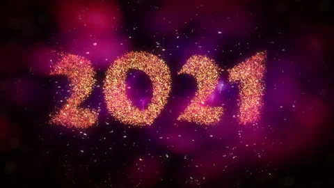 New Year 2021 Background Animation Video stock 141497003