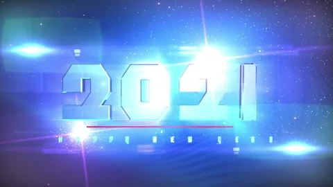 New Year 2021 Countdown Animation Video stock 141393313