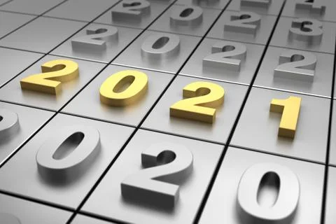 New Year 2021 Stock Illustration