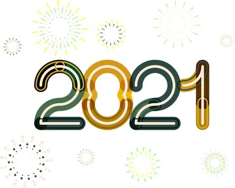 New year 2021 Stock Illustration
