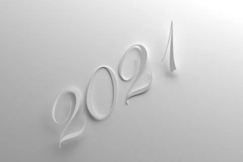 New Year 2021 Message Stock Illustration