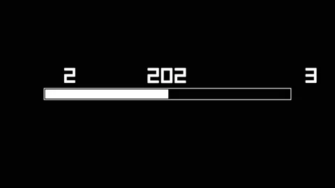 New Year 2022 to 2023 loading bar background animation Stock Footage 228522917