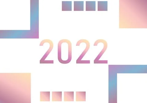 New year 2022 background 2 redesign Stock Illustration