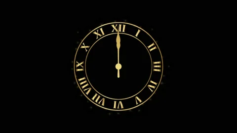 New Year 2022. Clock hand shows about 12 o'clock. Stock Footage 166470454
