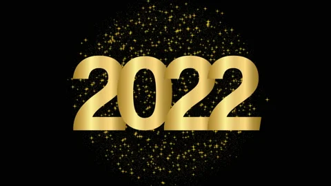 New Year 2022. Clock hand shows about 12 o'clock Stock Footage 166471055
