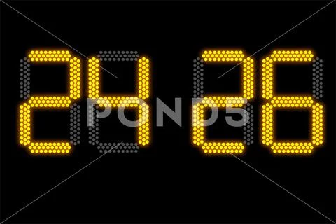 New year 2022 concept on electronic scoreboard for soccer PSD Template