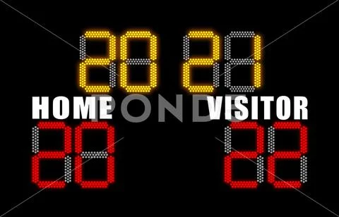 New year 2022 concept on electronic scoreboard for soccer PSD Template