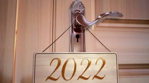 New Year 2022 Countdown Animation Video stock 160809462