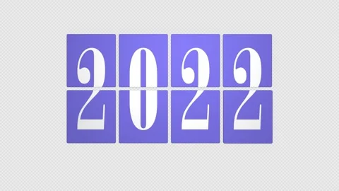 New year 2022 flip countdown time counter. Christmas holiday and New Year Stock Footage 163295244
