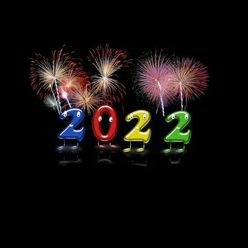 New year 2022. Stock Illustration