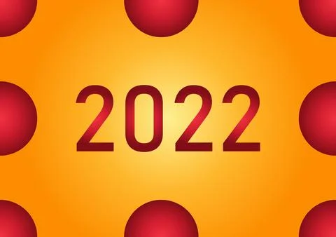 New year 2022 theme background with gold background Stock Illustration