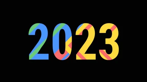 New year 2023 abstract Stock Footage 220358537
