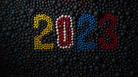 New year 2023 Video stock 225961995