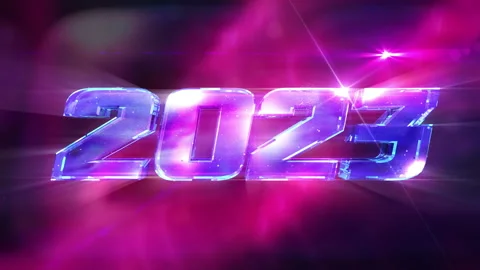 New Year 2023 Loopable background Stock Footage 219649011