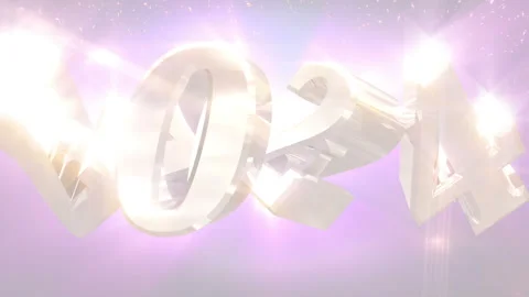 New Year 2024 countdown animation Stock Footage 253829957