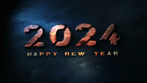 New Year 2024 Countdown Animation Video stock 253848179