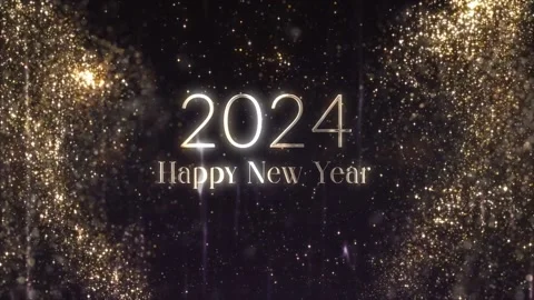 New year 2024, happy new year 2024 greet... | Stock Video | Pond5