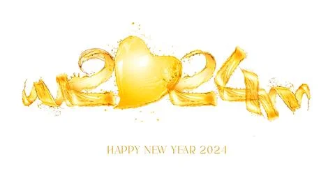 New year 2024 Stock Illustration