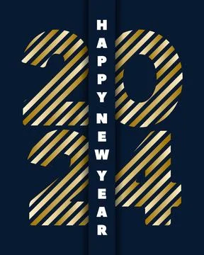 New Year 2024 Stock Illustration