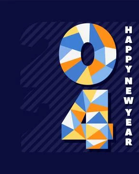New Year 2024 Stock Illustration