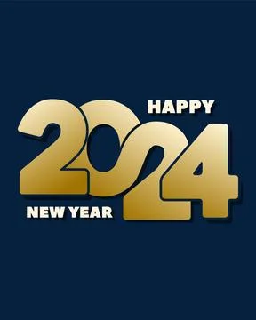 New Year 2024 Stock Illustration